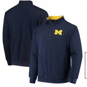 Navy Michigan Quarter-Zip Sweatshirt
